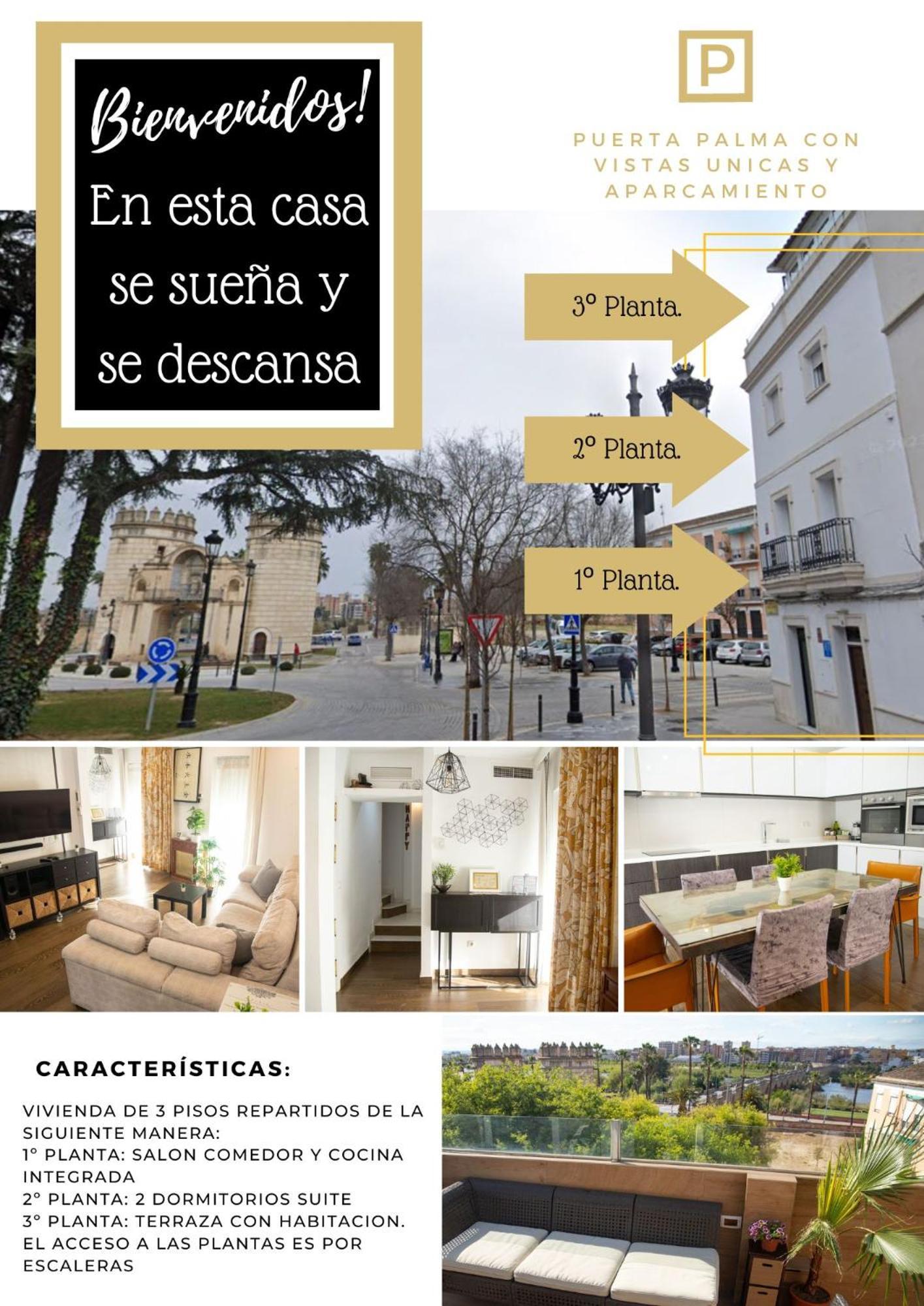 Alojamientos Puerta Palma Con Vistas Y Parking Badajoz Exterior foto
